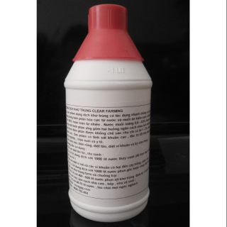 Chai 1 lít dung dịch khử khuẩn, trị nấm clear farming