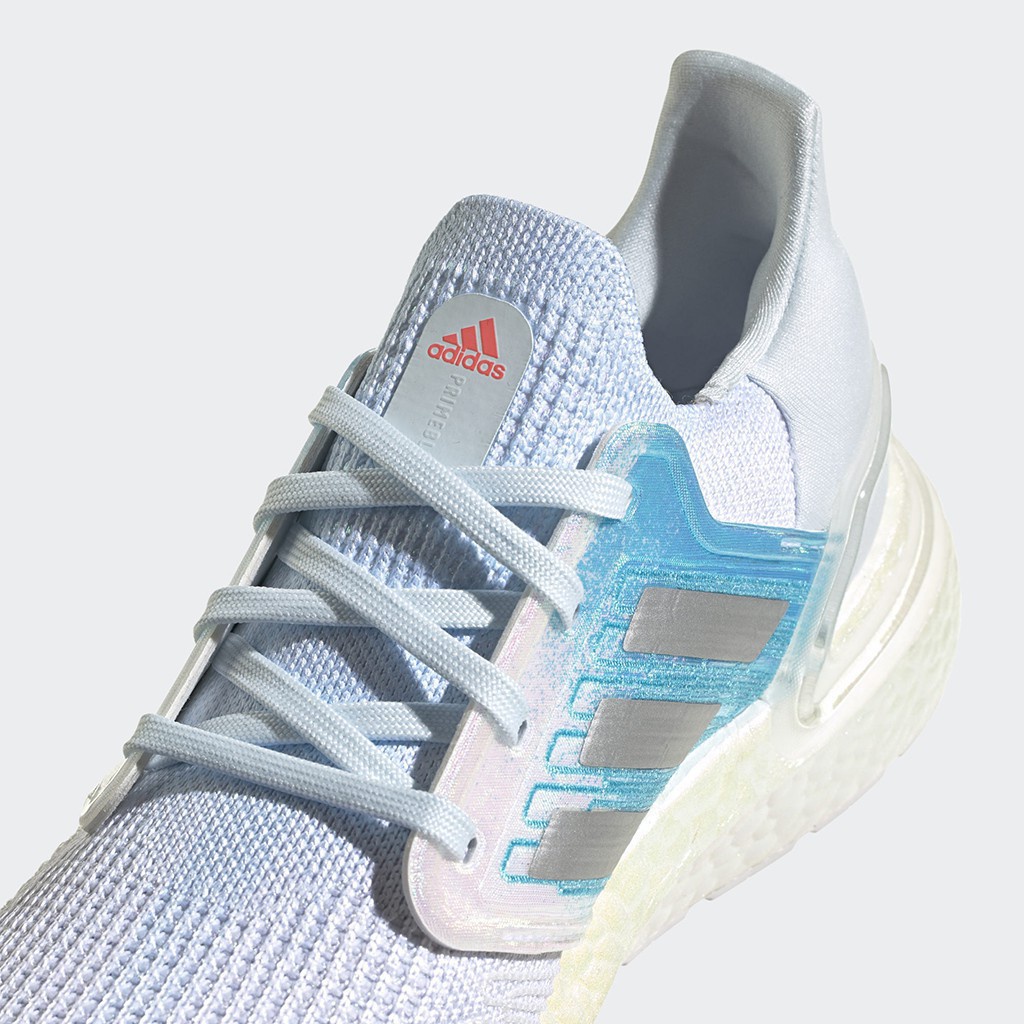 【Giày chạy thể thao】Giày Sneaker Thể Thao Nam Nữ Adidas Ultra boost 20 W Trắng Xanh FV8336 - Hàng