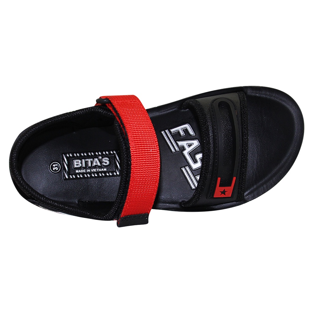 Sandal đế bằng bé trai Bita's SEN.57 (Đỏ + Xám + Xanh dương)