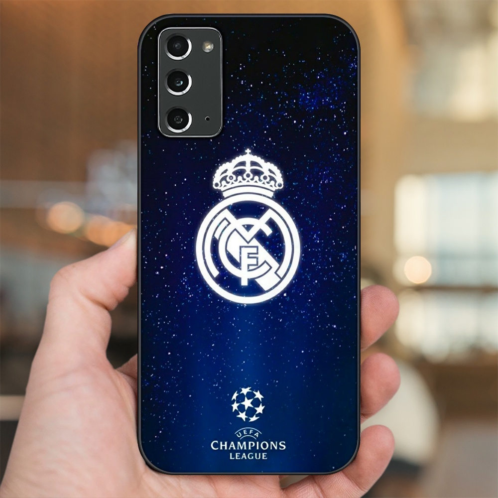 Ốp lưng Samsung Note 20 viền đen in hình Real Madrid