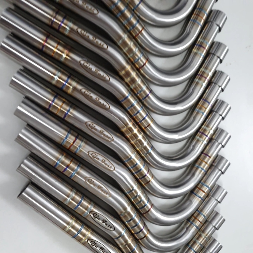 Cổ Pô inox hàn vân Titan Thòng Xe Wave & Dream nhỏ 100 - Gja Fast