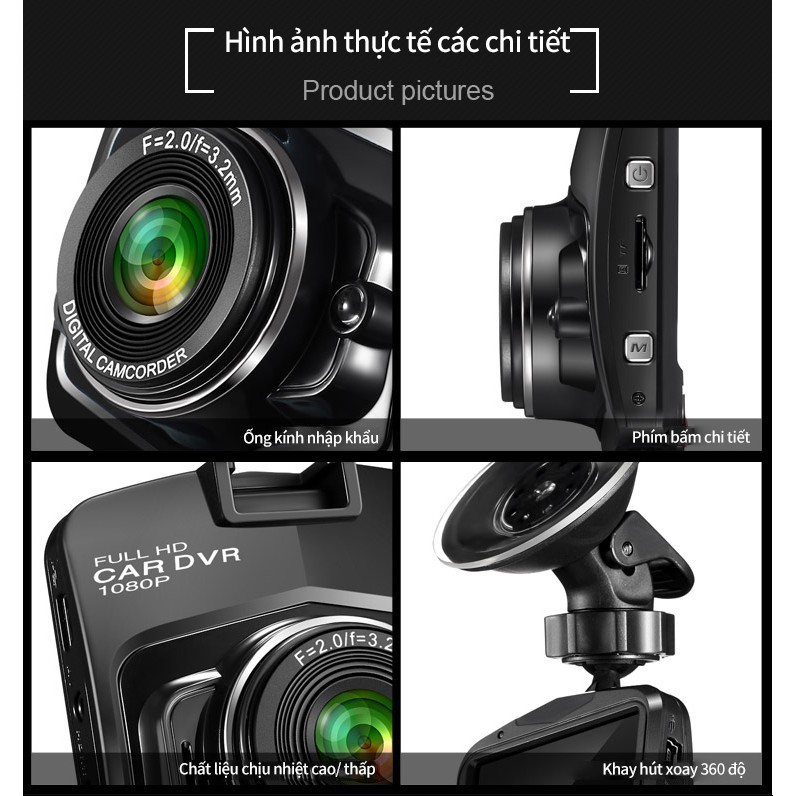 XẢ KHO CAMERA HÀNH TRÌNH HD 1800W PIXEL - Camera HD 1800w pixel, ghi hình ban đêm rõ nét | BigBuy360 - bigbuy360.vn