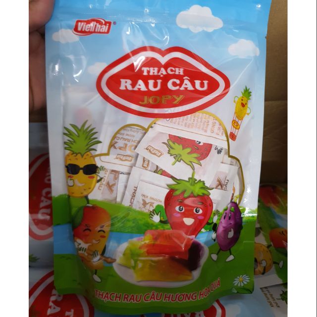 Thạch rau câu JOPY hương hoa quả Việt Thái 400g