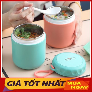 Rẻ vô địch bình, cốc ủ cháo elefance có quai dung tích 500ml