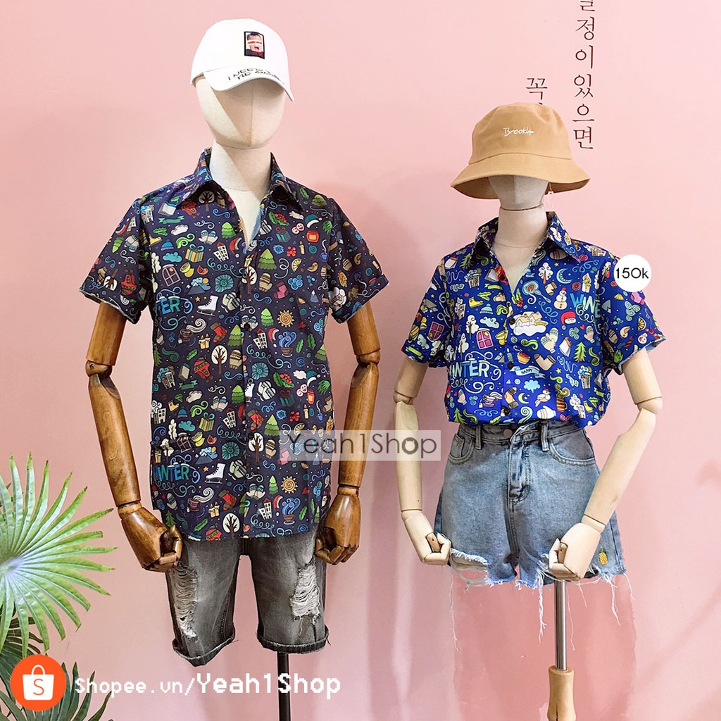 [Yeah1Shop]- Áo sơ mi hoạt hình Winters (M, L, XL) (SMHH)