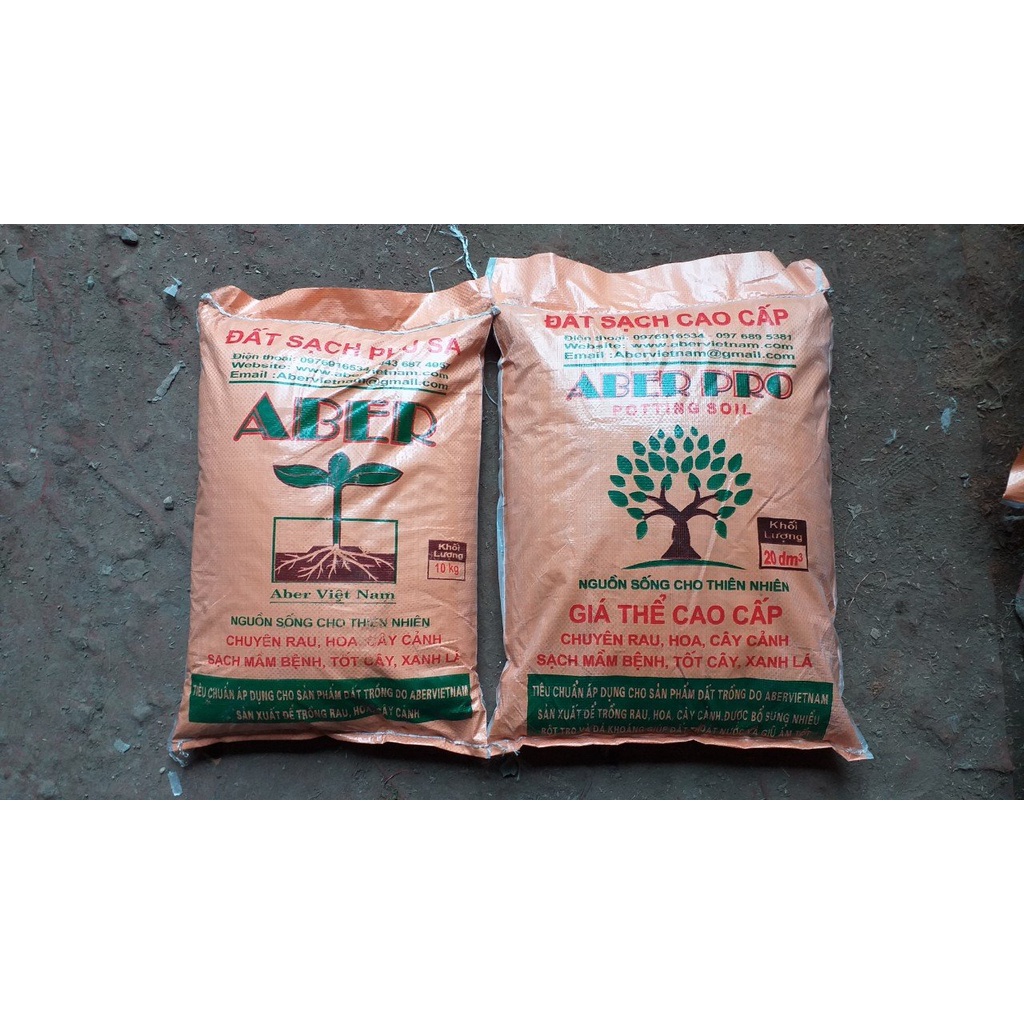 ĐẤT SẠCH PHÙ SA  ABER PRO 10KG (đất nặng vui lòng chỉ đặt 1sp 1 đơn ạ)