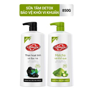Sữa tắm Lifebuoy Detox và Bảo vệ khỏi vi khuẩn 850gr (Chai)