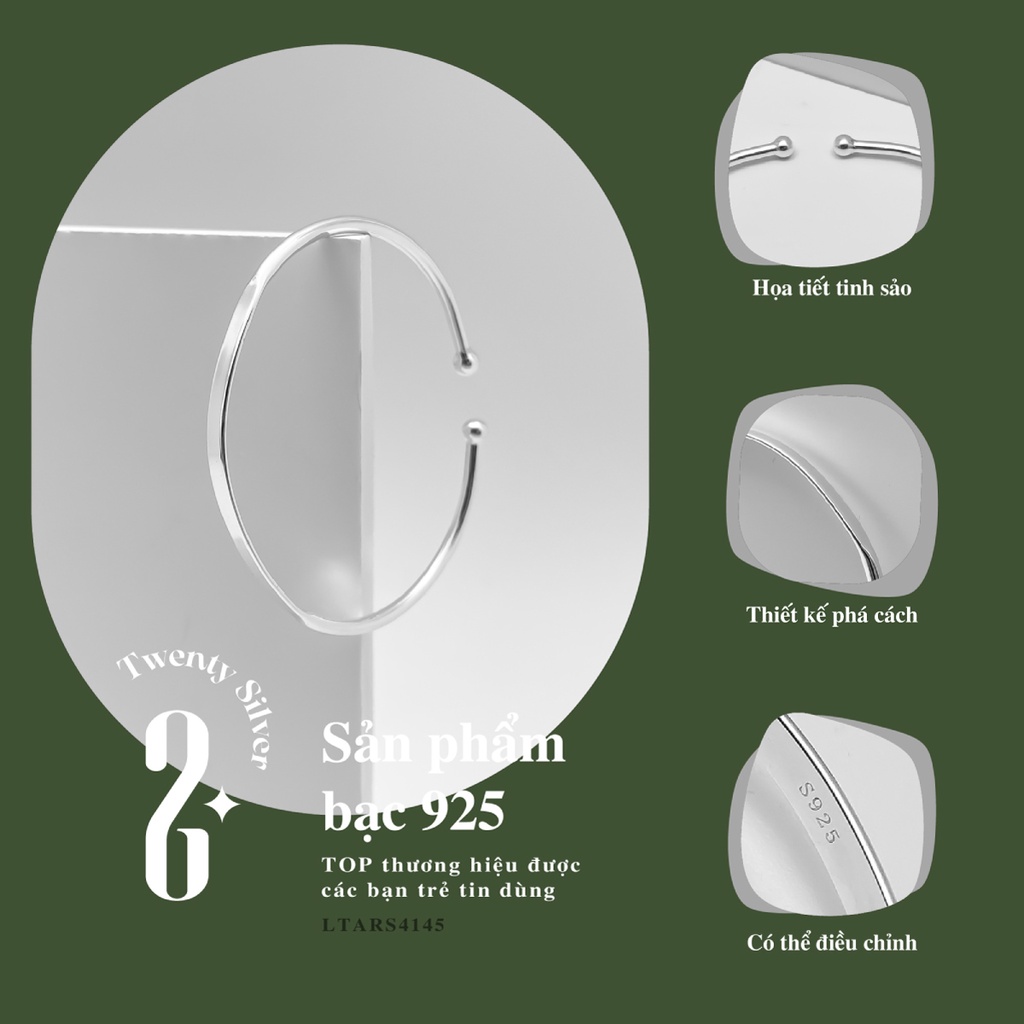 Lắc Tay Bạc Nữ S925 Lavish LTARS4145. Vòng Tay Bạc Nữ 20Silver