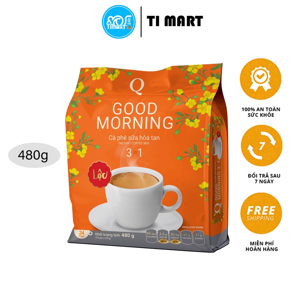 Cà phê sữa Good morning Trần Quang 480g