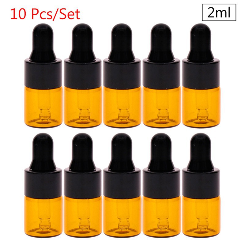 Bộ 10 lọ thuỷ tinh nhỏ chiết tinh dầu chuyên dụng