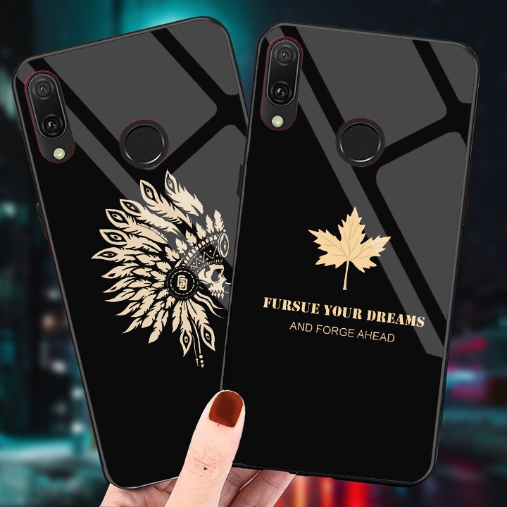 ỐP HUAWEI Y7 Pro 2019 LƯNG KÍNH CƯỜNG LỰC SANG TRỌNG, SÁNG BÓNG