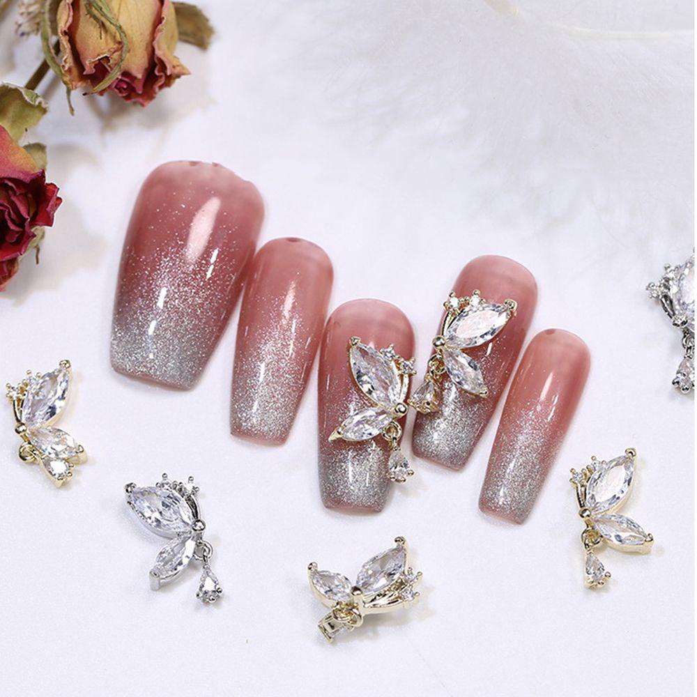 Phụ Kiện Trang Trí Móng Tay 3D Lấp Lánh Sang Trọng|Phụ Kiện Trang Trí Móng Tay Đính Đá Zircon Xinh Xắn