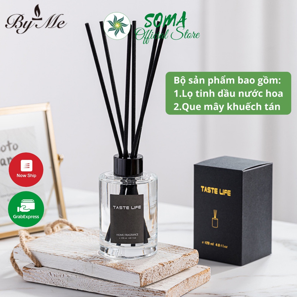 Tinh Dầu Thơm Phòng Lọ Khuếch Tán Nước Hoa Thiên Nhiên Thơm Để Phòng Tán Hương 120ML Taste Life KT28