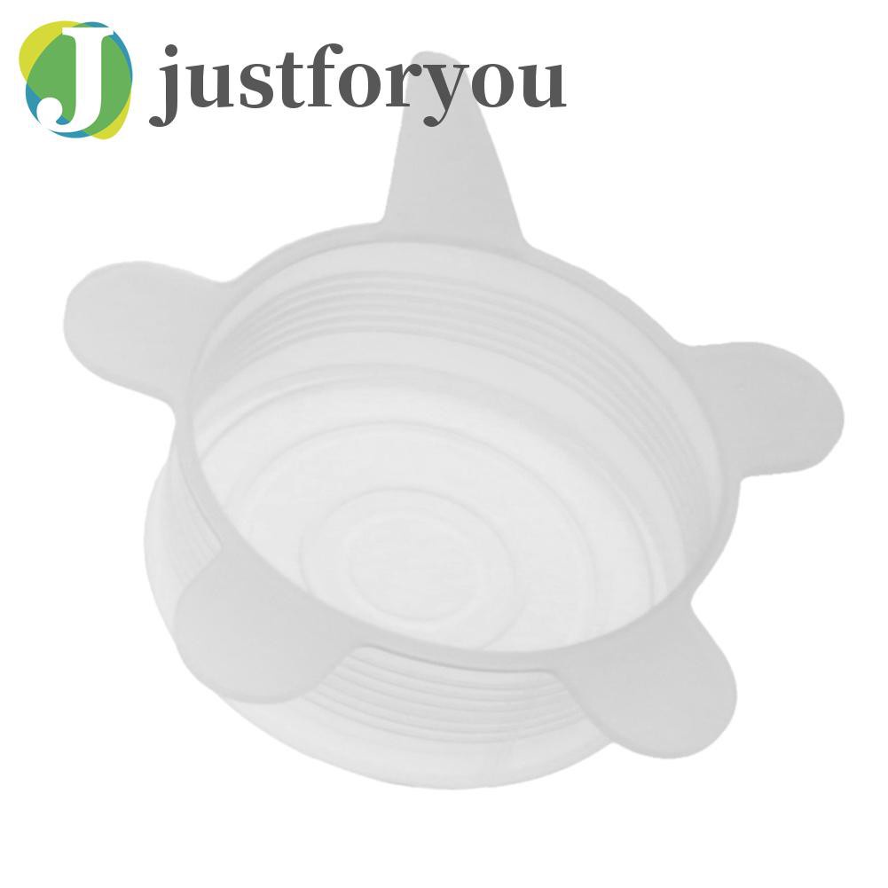 Justforyou2 Heat Resistant Reusable Stretch Silicone Lids Food Wrap Bowl Pot Pan Cover