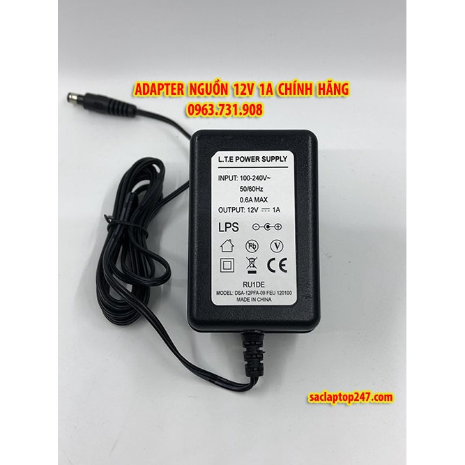 Adapter nguồn 12V 1A chính hãng