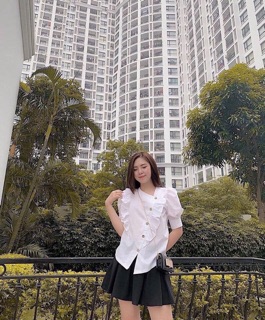 ÁO CỘC TAY KHUY CHÉO #175k
