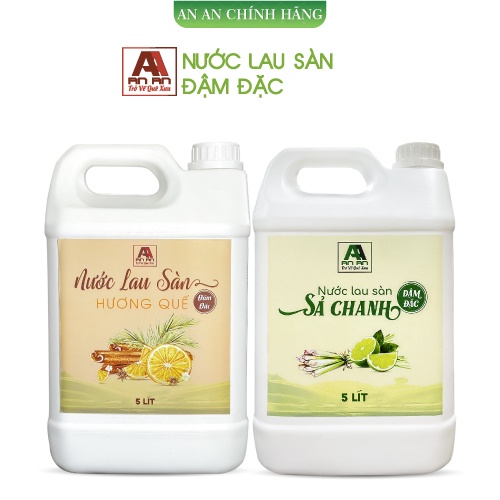 Nước lau nhà An An Sả chanh, Quế đậm đặc đuổi muỗi và côn trùng 5000ml.