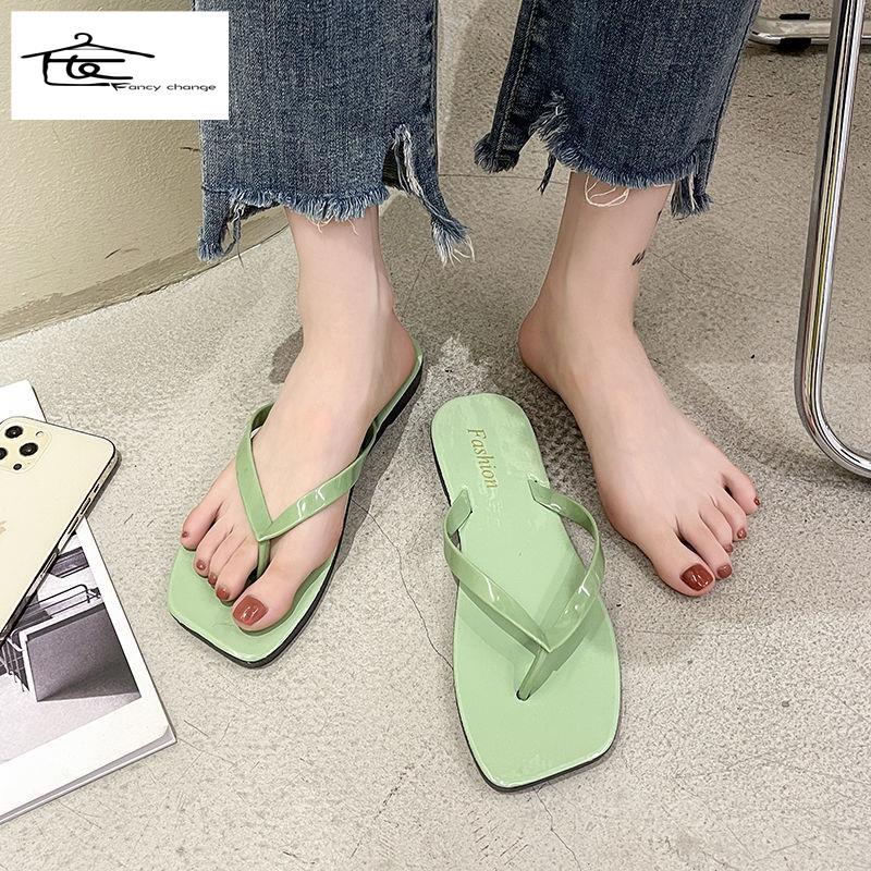 Dép Xỏ Ngón Đế Bằng Thời Trang Đi Biển Mùa Hè Cho Nữ