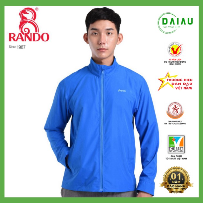 Áo Khoác Nam Hàn Quốc Đẹp Cao Cấp RANDO Vải Dù Mỏng Chống Nắng Tia UV Kiểu Dáng Thể Thao GIÁ SỈ AVADO