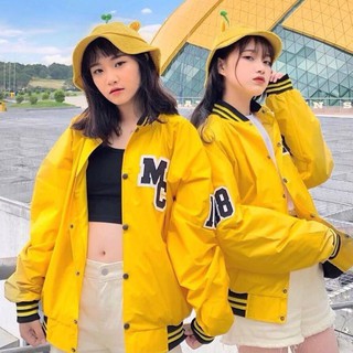 < FREESHIP > Khoác Bomber Vàng Tươi - Bomber Jacket [ Form UNISEX ]