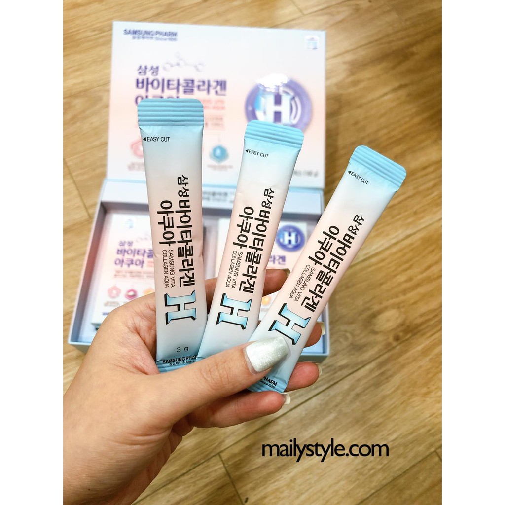 [Mã SKAMPUSH11 giảm 10% đơn 200k] Collagen Xanh Aqua Samsung Vita Collagen Aqua Tái tạo- Phục Hồi Làn Da | BigBuy360 - bigbuy360.vn