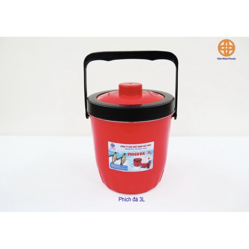Thùng Đá Tròn Giữ Nhiệt nhựa nguyên sinh ko bị ố vàng đủ size tặng ca nhựa