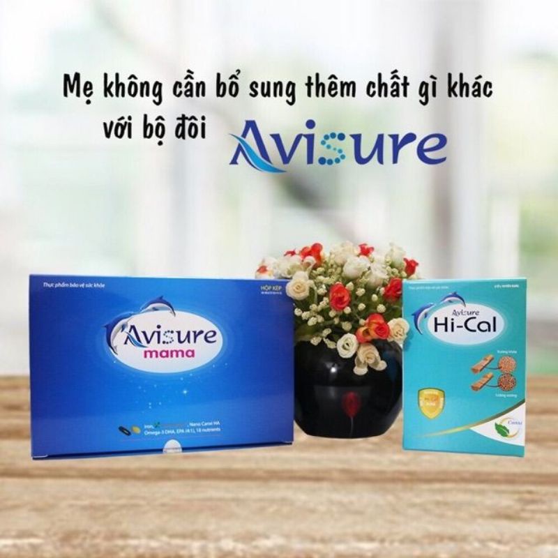 Combo Avisure Hical + Avisure mama bổ sung Canxi, DHA - EPA và khoáng chất cho mẹ bầu và sau sinh