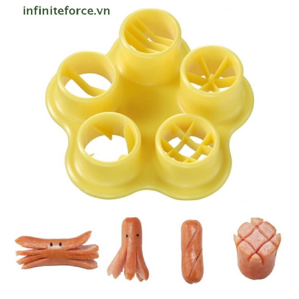 Bộ Dụng Cụ Cắt Xúc Xích 5 Trong 1 Tiện Dụng Cho Nhà Bếp DIY