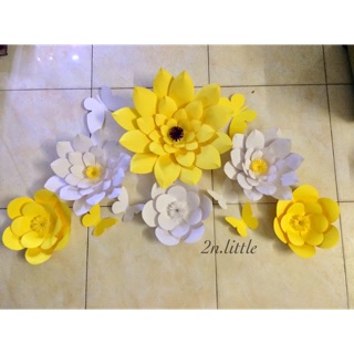 Set hoa giấy backdrop