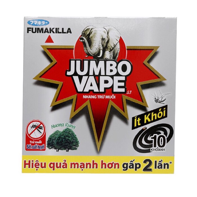 Nhang trừ muỗi Jumbo mạnh gấp 2 lần