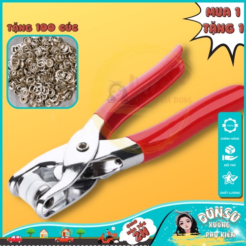 Kìm Bấm Cúc Vành Áo Kim Loại Đa Năng Kìm Bấm Khuy