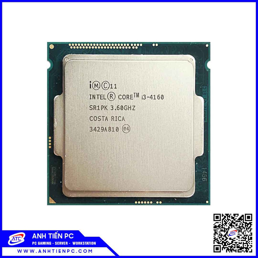 CPU Intel Core i3 4160 (3.6GHz, 2 nhân 4 luồng, 3MB Cache, LGA 1150)(Cũ)