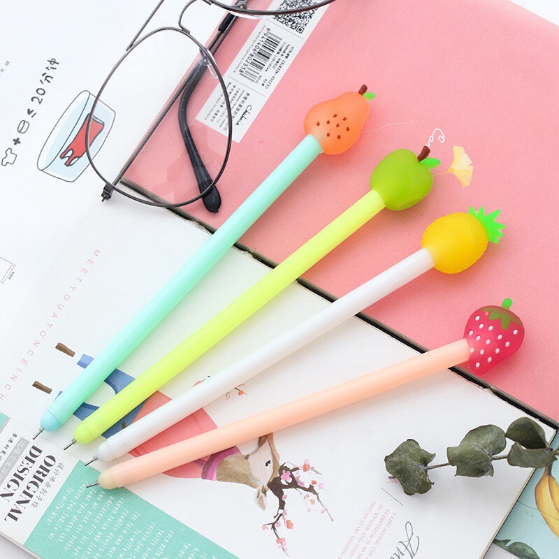 Bút bi nước Trái cây (Mực xanh)
