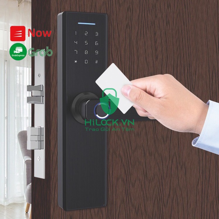 Khóa cửa vân tay thông minh X1 Tuya Smart, WIFI, ttlock mở cửa từ xa, thẻ từ, mật mã siêu nhạy X2 hilock