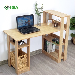 Bàn Làm Việc IGA Thiết Kế Thông Minh Có Ngăn Chứa CPU Và 3 Kệ Để Sách - GP09