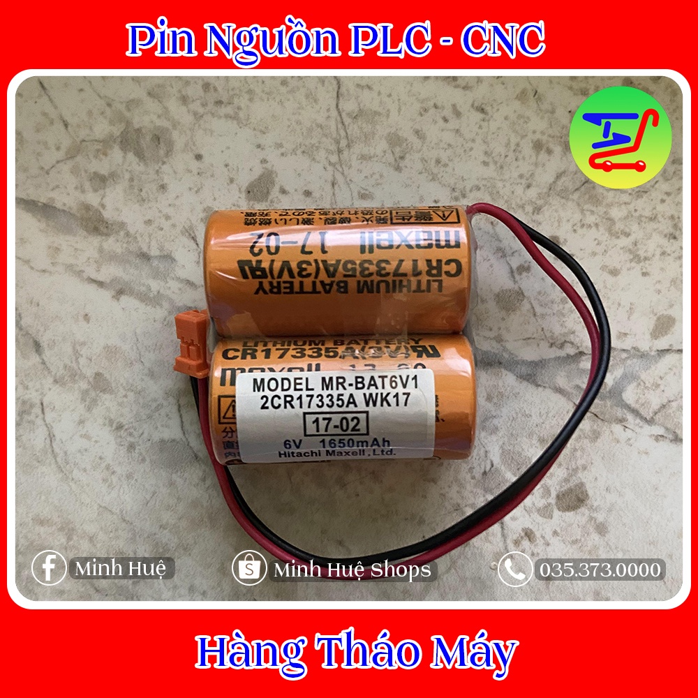 Pin Nguồn PLC - CNC Maxell 2CR17335A-WK17 Lithium 6v 1650mAh Made in Japan