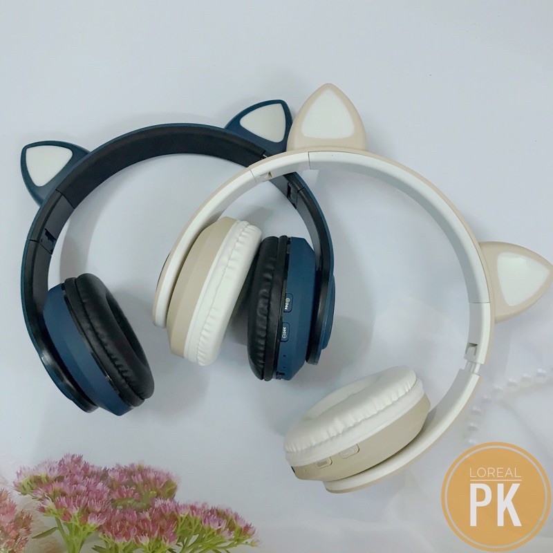 Tai Nghe tai Mèo Bluetooth phát sáng Cao Cấp, Headphone Tai Mèo Đáng Yêu, Có Mic, Chống Ồn, Âm Thanh Trầm Ấm-BH 6 tháng. | BigBuy360 - bigbuy360.vn