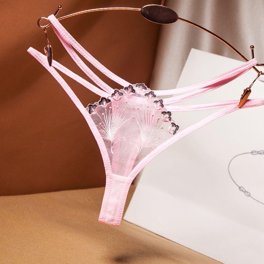 AROMA Quần Lót Lọt Khe Thêu Hoa Gợi Cảm Cho Nữ