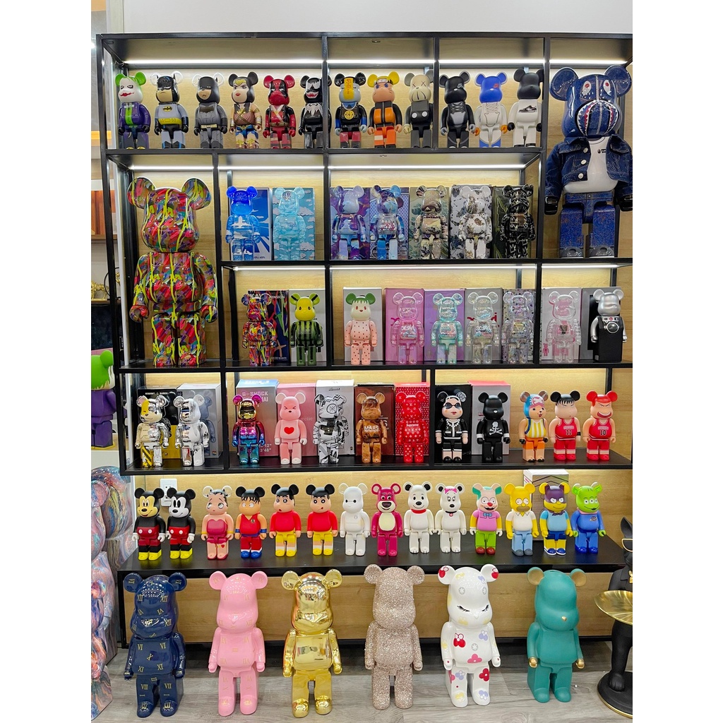 Mô Hình BEARBRICK 400% nhân vật Marvel, DC, siêu anh hùng  trang trí, decor ,quà tặng