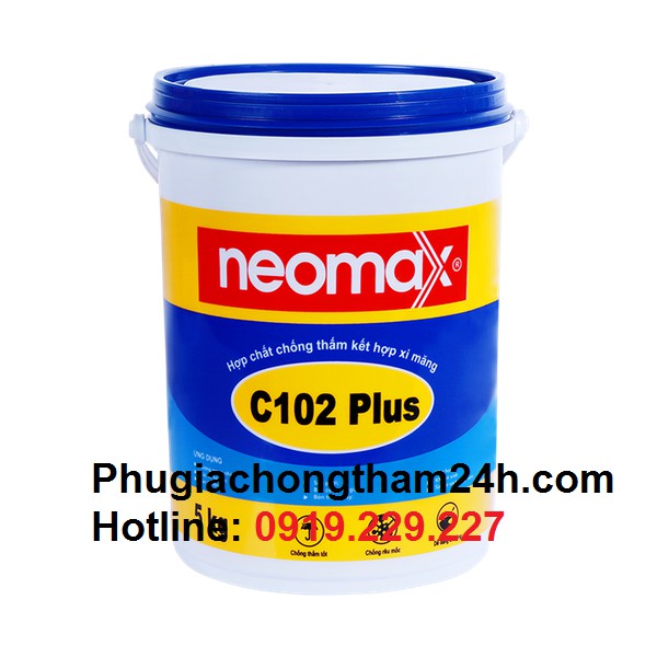 Neomax® C102 Plus loại 5kg là hợp chất chống thấm được tổng hợp từ polyme đa tính năng, một thành ph
