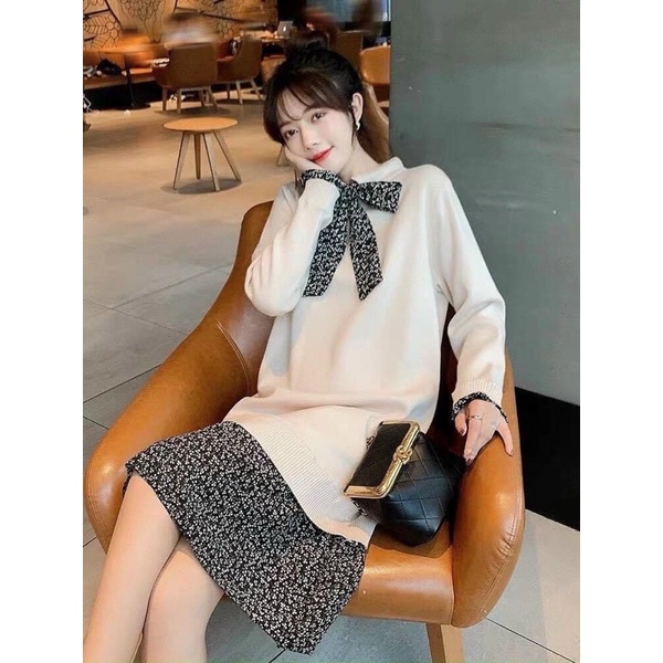 Váy len bầu Quảng Châu chất siêu đẹp