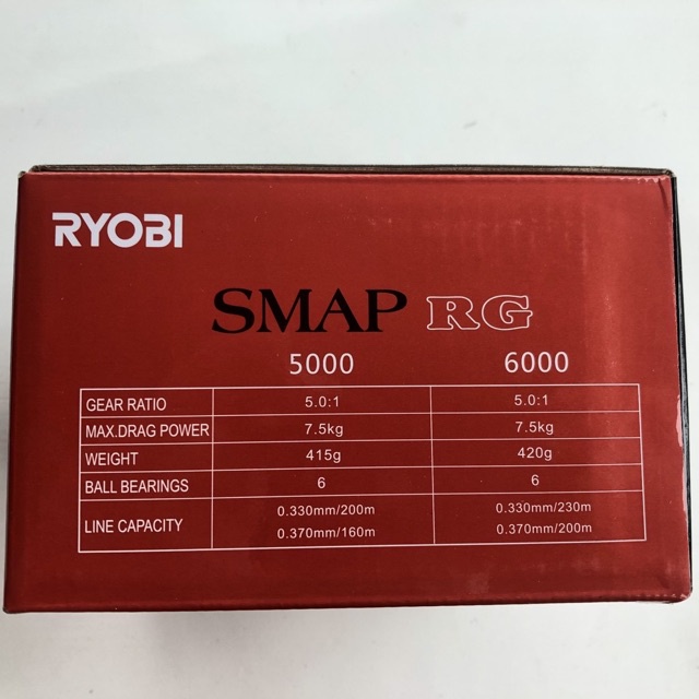 Máy câu cá RYOBI SMAP 8000 máy cực khoẻ y hình hàng nhập khẩu giá rẻ 9kka5rbal