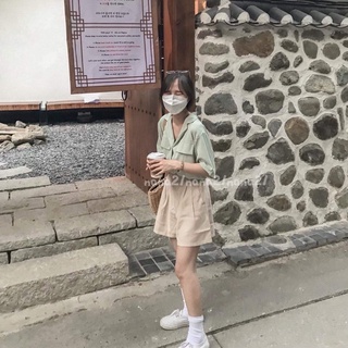 Áo sơ mi cổ vest ngắn tay