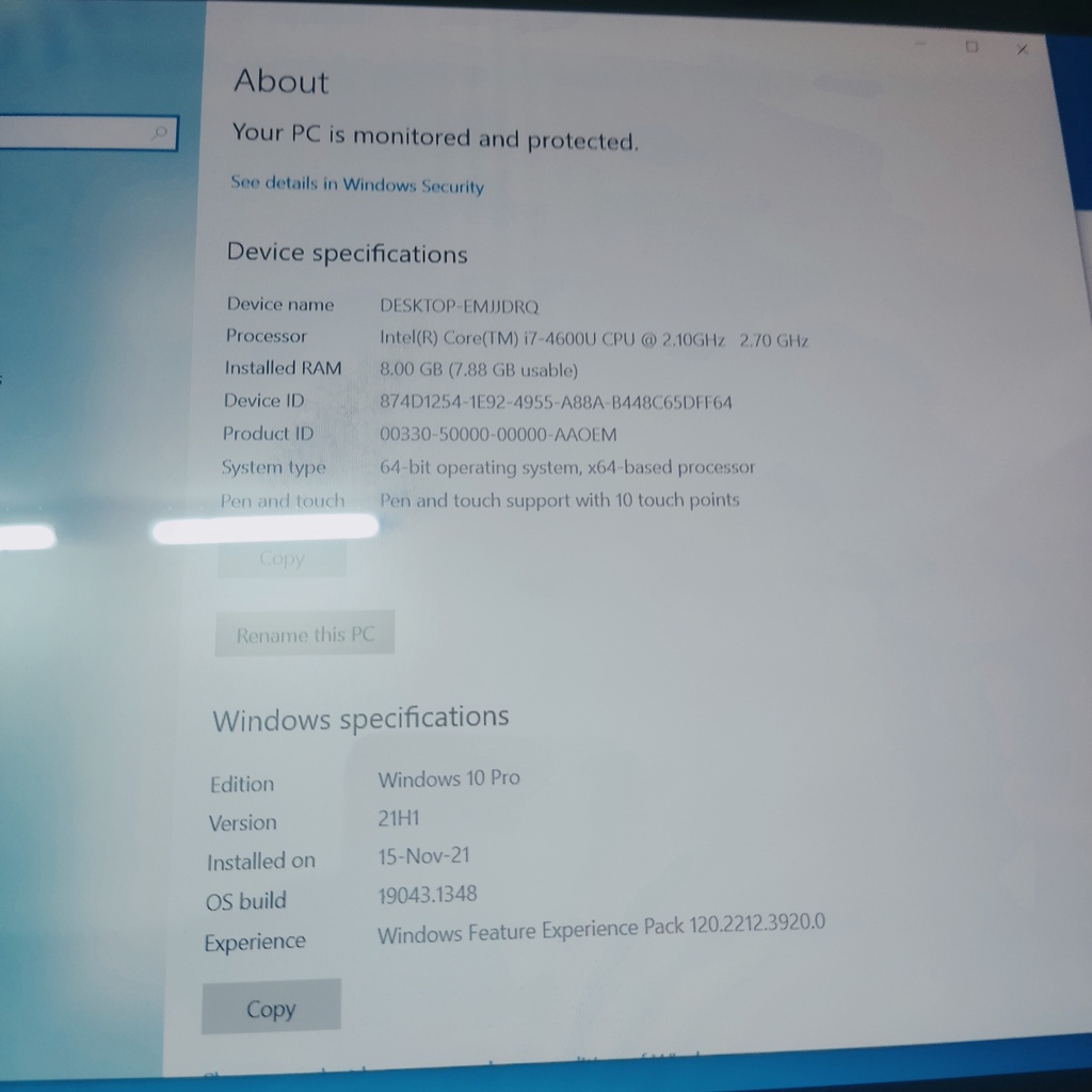 Laptop 2 trong 1 FUJITSU màn hình cảm ứng 8GB RAM 256GB SSD Intel Core i7-4600U mạnh mẽ made in Japan - đã qua sử dụng