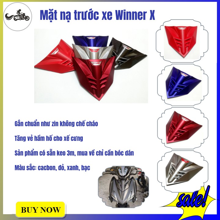 Ốp mặt nạ trước xe Winner X lắp như zin không cần chế