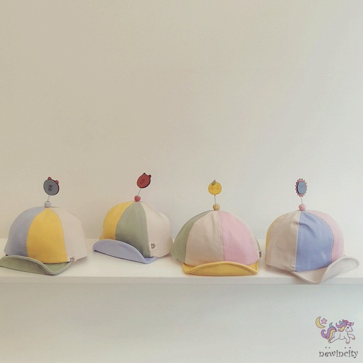 Mũ Lưỡi Trai Trẻ Em Phối Màu Đáng Yêu Thời Trang Phong Cách Hàn Quốc
