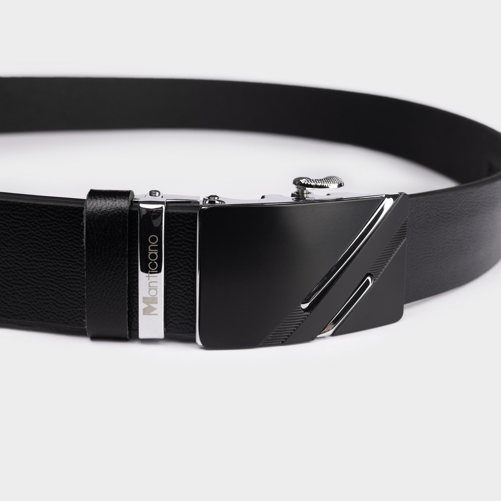 Thắt lưng nam cao cấp Manticano da bò thật nguyên miếng mẫu khóa tự động TL14