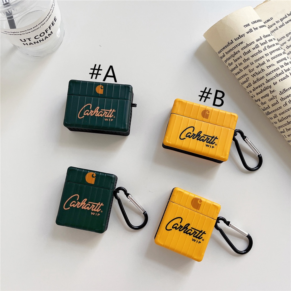 CARHARTT Vỏ Bảo Vệ Hộp Sạc Tai Nghe Airpods 1 / 2 / 3 / Pro 2 Bằng Nhựa Cứng Hình Bánh Cà Rốt Thời Trang #Hg501