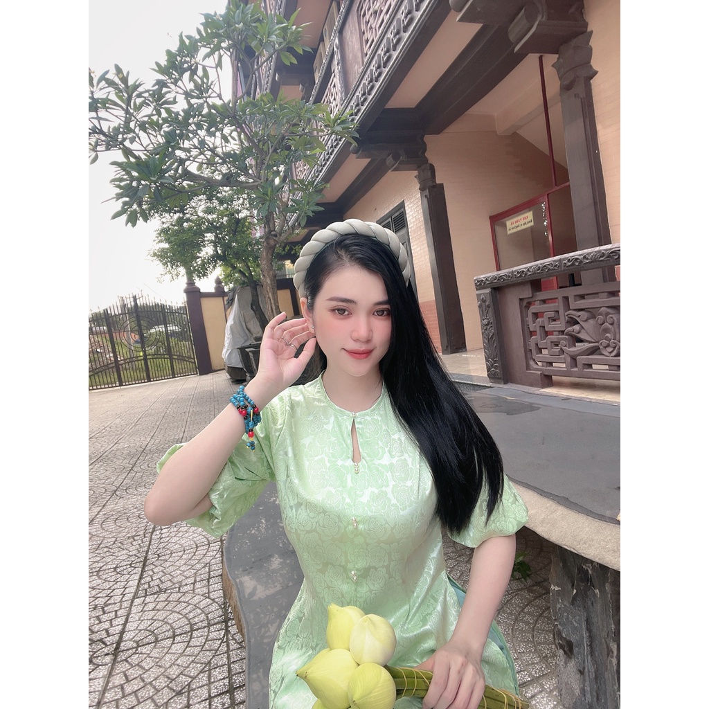 Đồ Lam Đi Chùa # Mẫu Ah Huy lụa gấm # Quần Áo Nữ