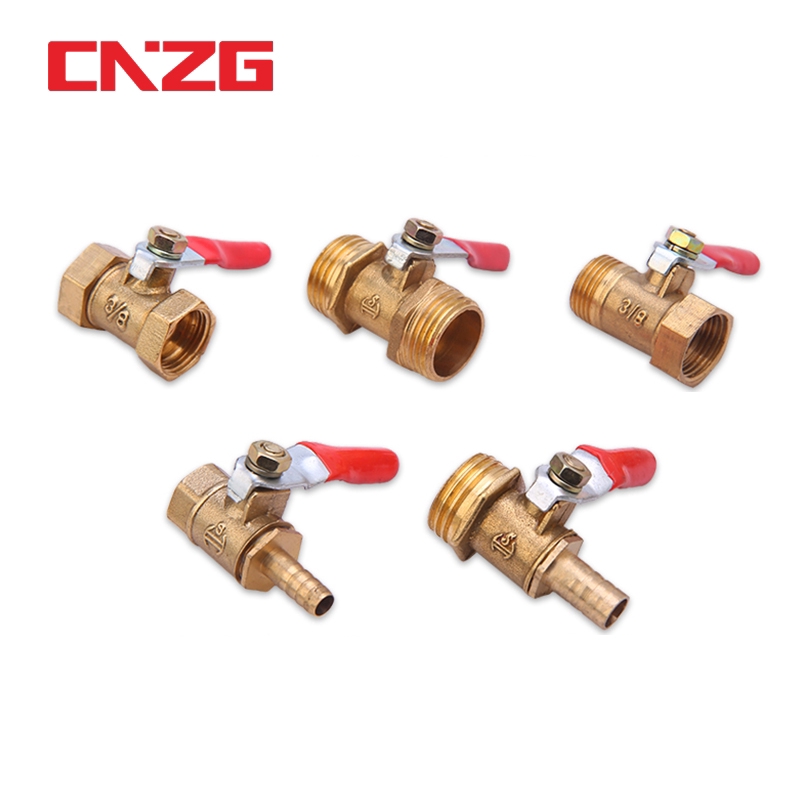 Van hơi 13mm 9mm van bi đồng 1/4&quot; 3/8&quot; 1/2&quot; 1/8 đầu cắm nhận dành cho nối đầu ống dẫn khí đốt nước tắt mở